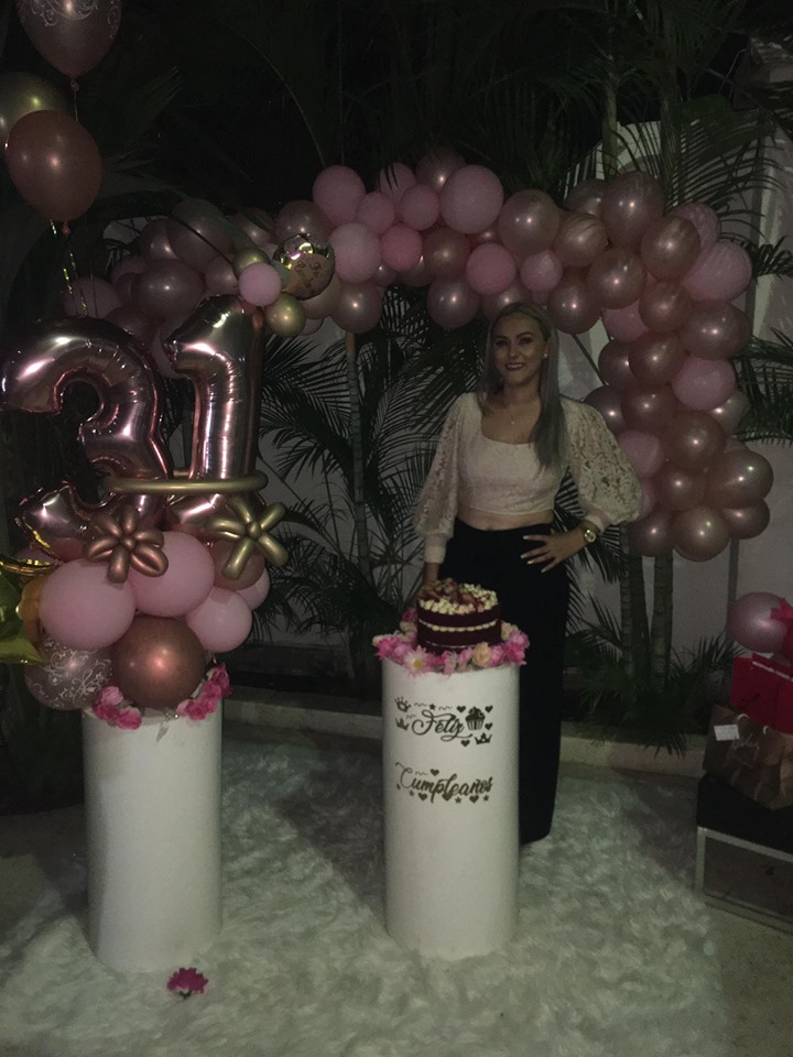 La cumpleañera Alejandra Espitia.